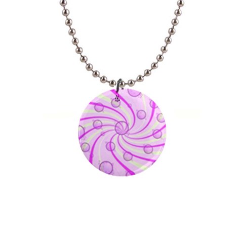 Swirls And Bubbles 1  Button Necklace from UrbanLoad.com Front