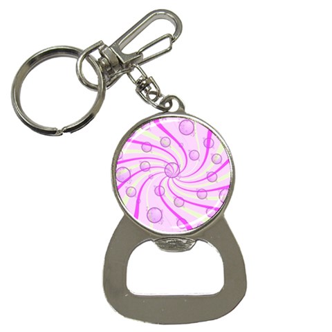 Swirls And Bubbles Bottle Opener Key Chain from UrbanLoad.com Front