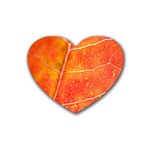 Red Leaf Rubber Coaster (Heart)