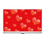 Red hearts Business Card Holder