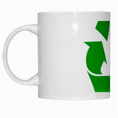 Recycle sign White Mug from UrbanLoad.com Left