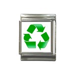 Recycle sign Italian Charm (13mm)