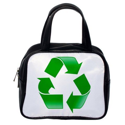 Recycle sign Classic Handbag (One Side) from UrbanLoad.com Front