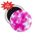 Pink Grunge 2.25  Magnet (10 pack)