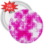 Pink Grunge 3  Button (100 pack)