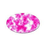 Pink Grunge Sticker (Oval)