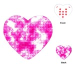 Pink Grunge Playing Cards (Heart)