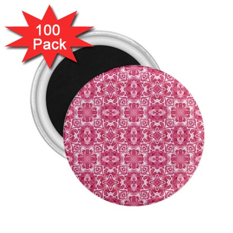 Pink and white background 2.25  Magnet (100 pack)  from UrbanLoad.com Front