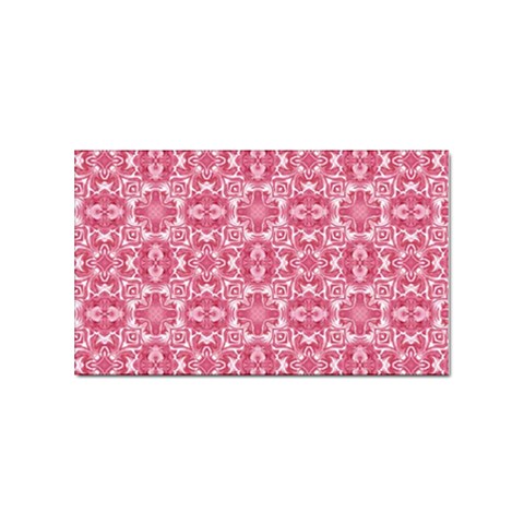 Pink and white background Sticker Rectangular (10 pack) from UrbanLoad.com Front