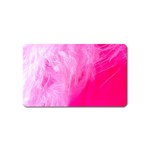 Pink Feather Magnet (Name Card)