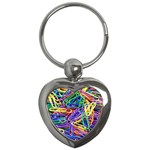 Paper clips Key Chain (Heart)