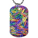 Paper clips Dog Tag (One Side)