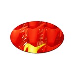 One Yellow One Sticker Oval (100 pack)