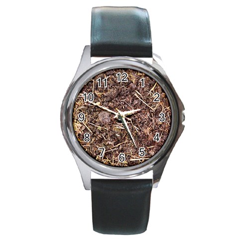 Manure...lol :) Round Metal Watch from UrbanLoad.com Front