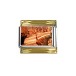 Kents Cavern Gold Trim Italian Charm (9mm)