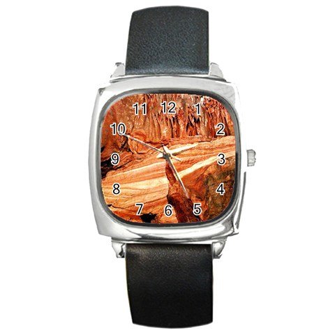 Kents Cavern Square Metal Watch from UrbanLoad.com Front