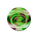 Hypnotic Fractal Rubber Round Coaster (4 pack)