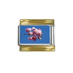 Japanese flowering cherry Gold Trim Italian Charm (9mm)
