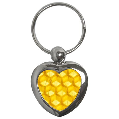 Honeycomb macro Key Chain (Heart) from UrbanLoad.com Front