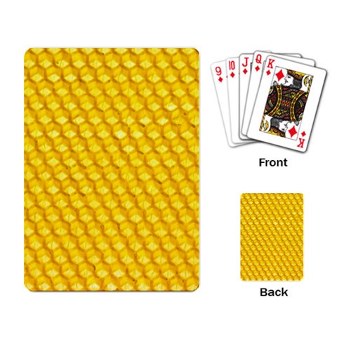 Honeycomb Playing Cards Single Design from UrbanLoad.com Back