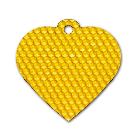 Honeycomb Dog Tag Heart (One Side) from UrbanLoad.com Front