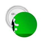 Green silhouette 2.25  Button