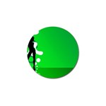 Green silhouette Golf Ball Marker (4 pack)