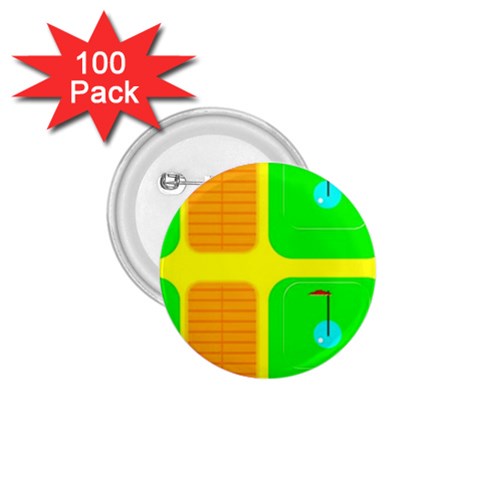 Golf Course 1.75  Button (100 pack)  from UrbanLoad.com Front