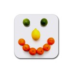 Fruit smile Rubber Square Coaster (4 pack)