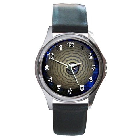 Glass Ball Round Metal Watch from UrbanLoad.com Front