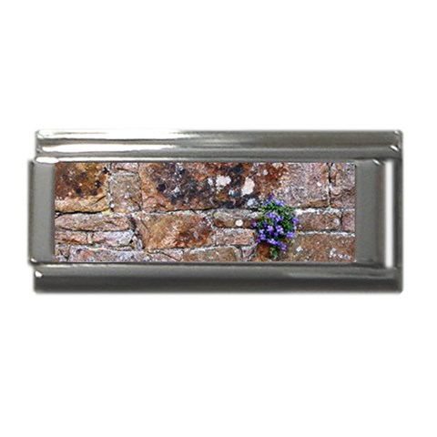 Flowers on the wall Superlink Italian Charm (9mm) from UrbanLoad.com Front