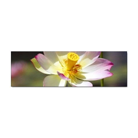 Lotus Flower Long   Sticker (Bumper) from UrbanLoad.com Front