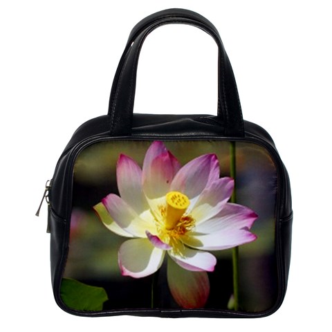 Lotus Flower Long   Classic Handbag (One Side) from UrbanLoad.com Front