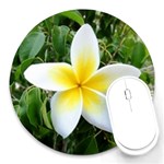 Good Morning Flower  Round Mousepad