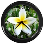 Good Morning Flower  Wall Clock (Black)