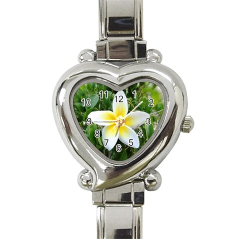 Good Morning Flower  Heart Italian Charm Watch from UrbanLoad.com Front