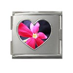 Antina Flower  Mega Link Heart Italian Charm (18mm)