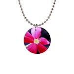 Antina Flower  1  Button Necklace