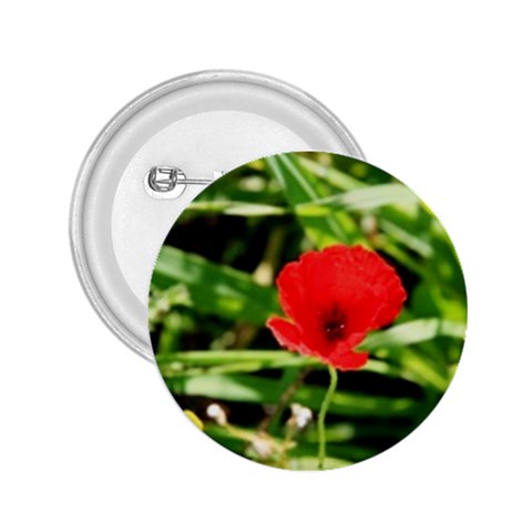 Anemone Flower   2.25  Button from UrbanLoad.com Front