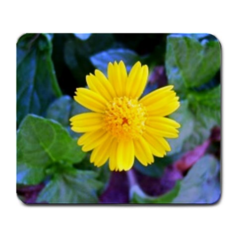 A Yellow Flower  Large Mousepad from UrbanLoad.com Front