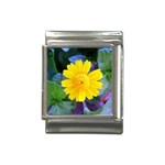 A Yellow Flower  Italian Charm (13mm)