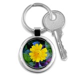 A Yellow Flower  Key Chain (Round)