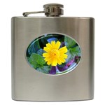 A Yellow Flower  Hip Flask (6 oz)