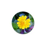 A Yellow Flower  Golf Ball Marker