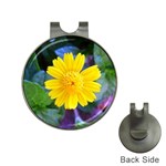 A Yellow Flower  Golf Ball Marker Hat Clip