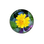 A Yellow Flower  Hat Clip Ball Marker (10 pack)