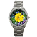 A Yellow Flower  Sport Metal Watch