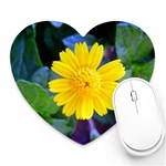 A Yellow Flower  Mousepad (Heart)