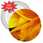 Yellow Sunflower 1   3  Button (100 pack)