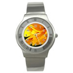 Yellow Sunflower 1   Stainless Steel Watch